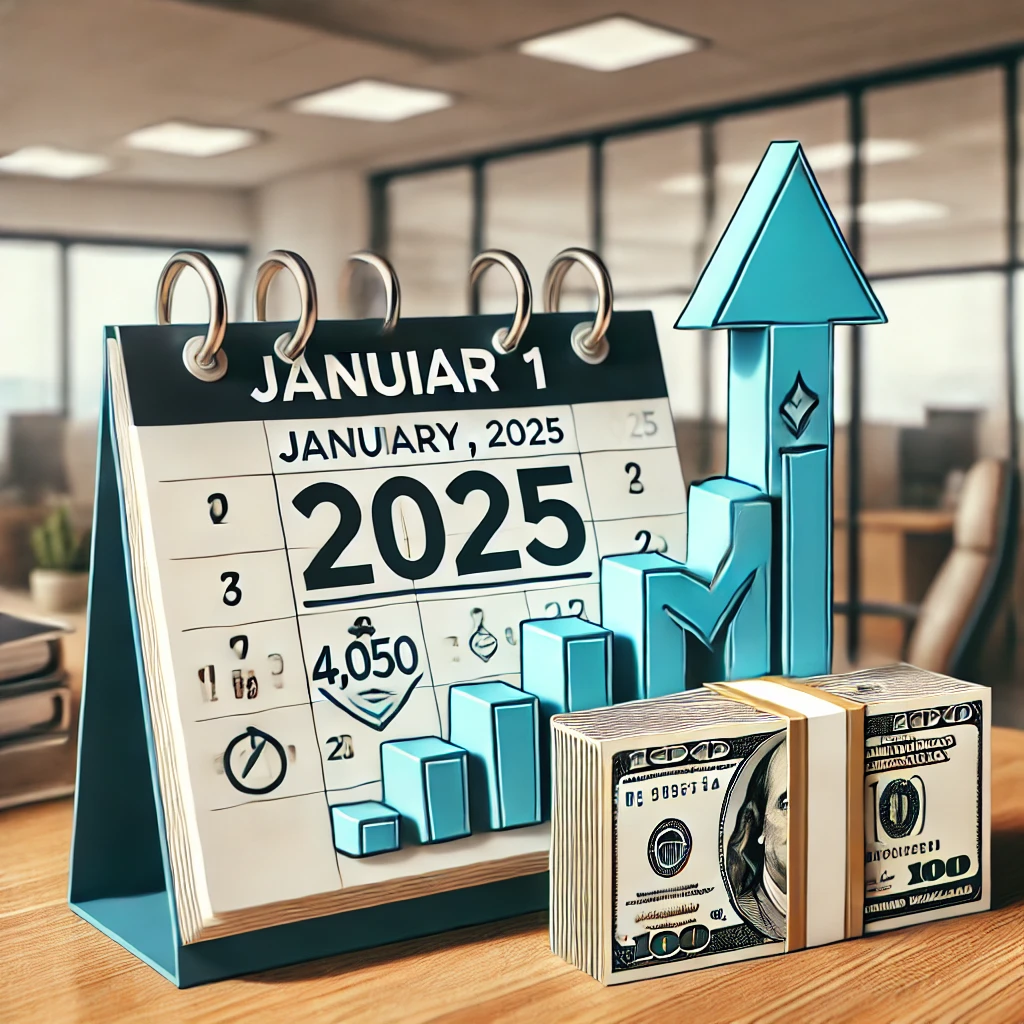 Creșterea salariului minim din ianuarie 2025