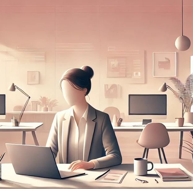 dall·e 2025 01 06 01.33.38 create a clean and minimalist hero section for a pfa accounting webpage, inspired by soft pink and light gradient tones. exclude any text or logos but